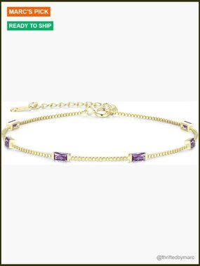 925 Sterling Silver Charm Link Bracelet for Women